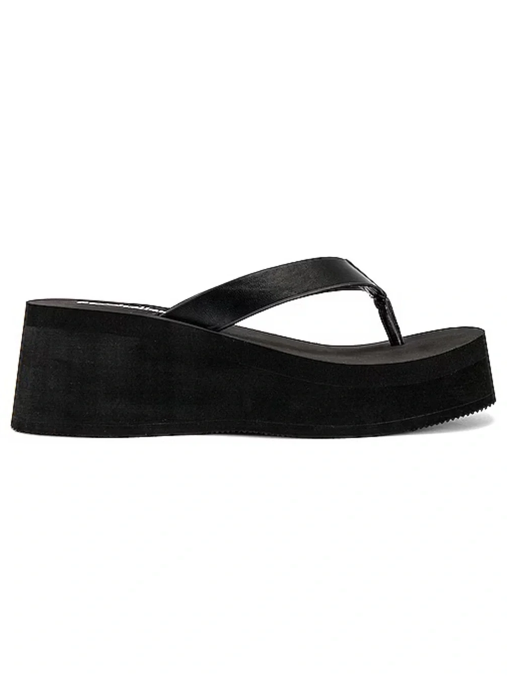 Seychelles Black Platform Thong Sandal